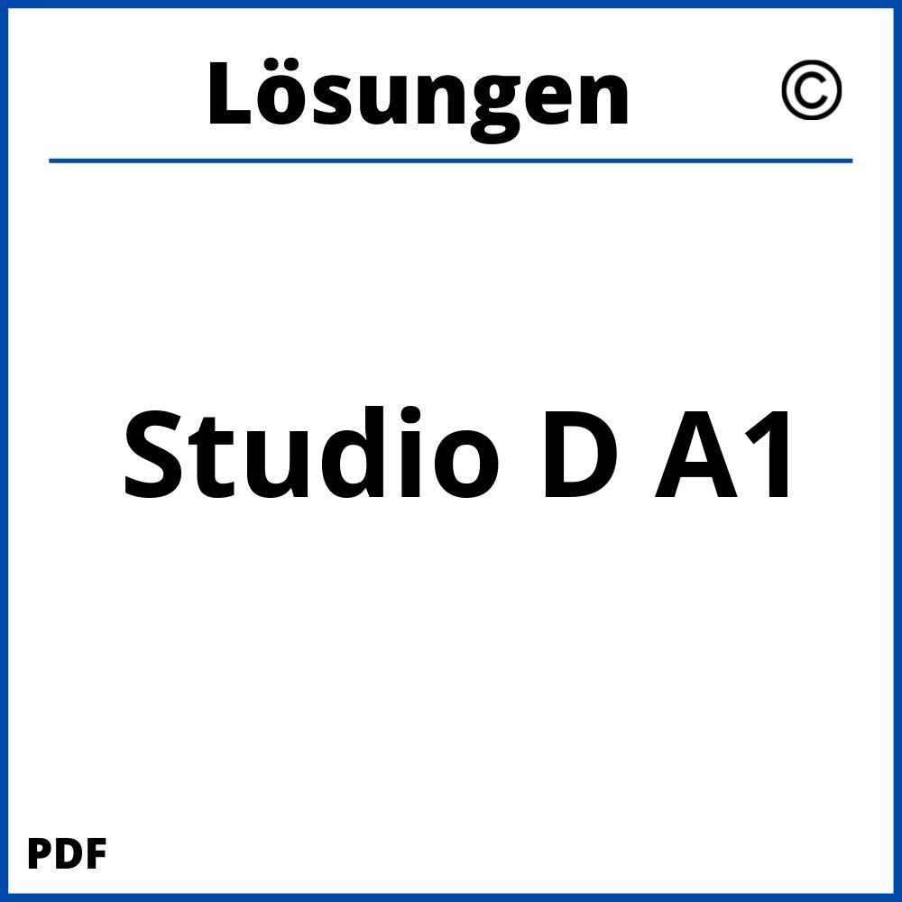 Studio D A1 Lösungen Pdf