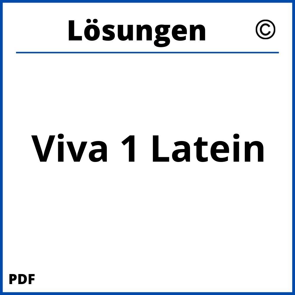 Viva 1 Latein Lösungen Pdf