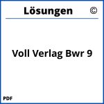 Voll Verlag Bwr 9 Lösungen Pdf
