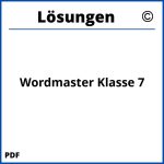 Wordmaster Klasse 7 Lösungen Pdf